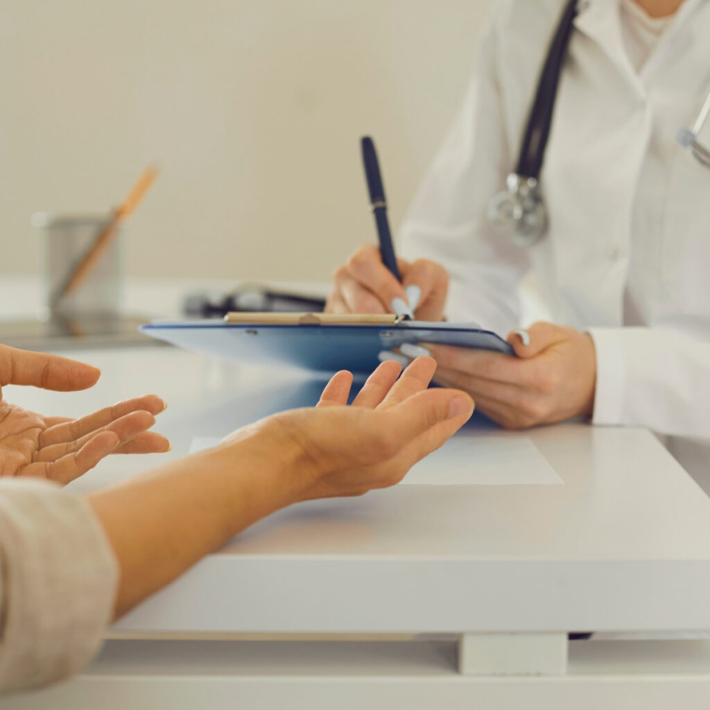 the contact information of the referring health care professional, if available